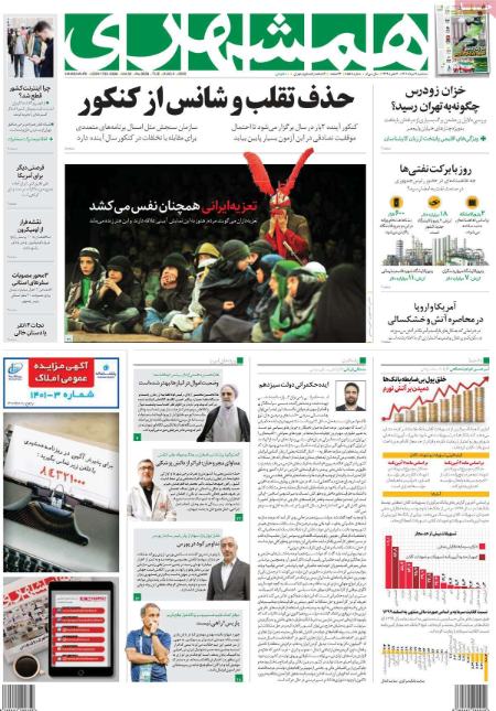 عناوین روزنامه ها, روزنامه های امروز عناوین روزنامه ها, روزنامه های امروز