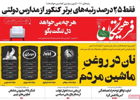 عناوین روزنامه ها, روزنامه های امروز عناوین روزنامه ها, روزنامه های امروز