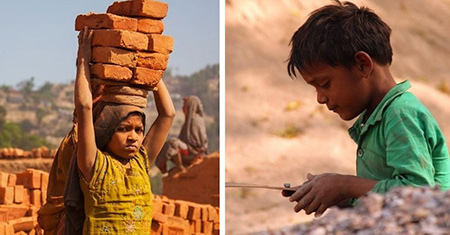 فقر ریشه اصلی وضعیت کودکان کار,جلوه‌های اصلی فقر در ایران,کودک آجر پز