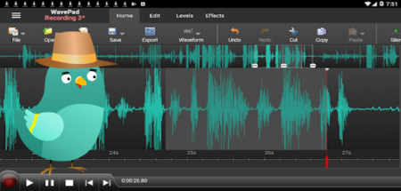 WavePad Audio Editor,ابزارهای تولید محتوا با گوشی,تولید محتوا