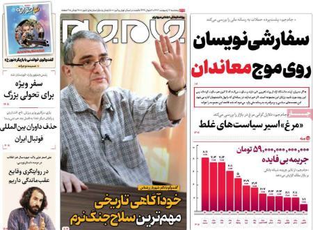عناوین روزنامه ها, روزنامه های امروز عناوین روزنامه ها, روزنامه های امروز