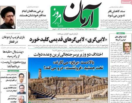 تیتر روزنامه ها,روزنامه های سیاسی و اقتصادی