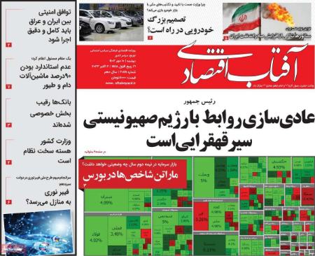 تیتر روزنامه ها،روزنامه های سیاسی و اقتصادی