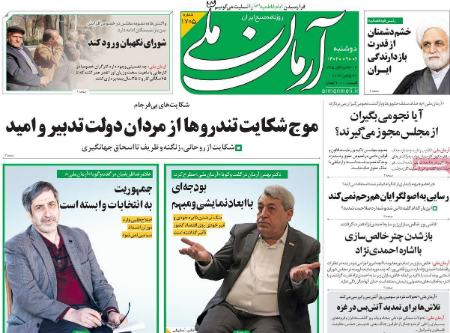 تیتر روزنامه ها،روزنامه های سیاسی و اقتصادی