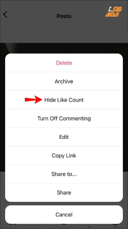 مخفی کردن لایک‌ها بعد از اشتراک ‌گذاری پست-4