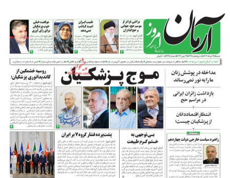 عناوین روزنامه ها, روزنامه های امروز عناوین روزنامه ها, روزنامه های امروز
