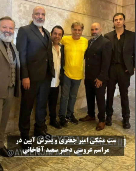 امیر جعفری و پسرش در جشن عروسی دختر سعید آقاخانی،اخبارفرهنگی,خبرهای فرهنگی امیر جعفری و پسرش در جشن عروسی دختر سعید آقاخانی,اخبار فرهنگی,خبرهای فرهنگی