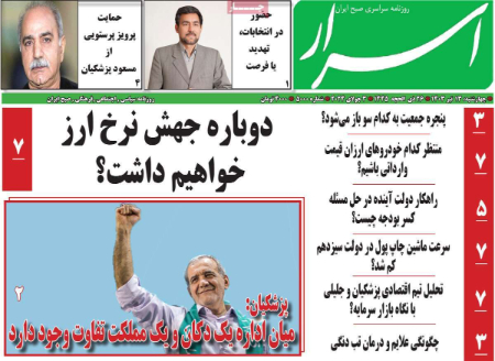 عناوین روزنامه ها, روزنامه های امروز عناوین روزنامه ها, روزنامه های امروز