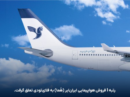 فلایتودی، رتبه یک فروش پروازهای شرکت هواپیمایی ایرانایر فلایتودی، رتبه یک فروش پروازهای شرکت هواپیمایی ایرانایر