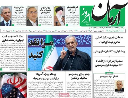 تیتر روزنامه ها،روزنامه های سیاسی و اقتصادی