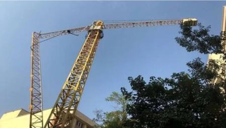 سقوط جرثقیل در خیابان حافظ تهران،اخبار حوادث،خبرهای حوادث
