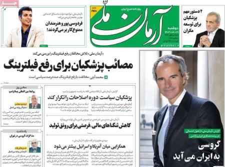 تیتر روزنامه ها،روزنامه های سیاسی و اقتصادی