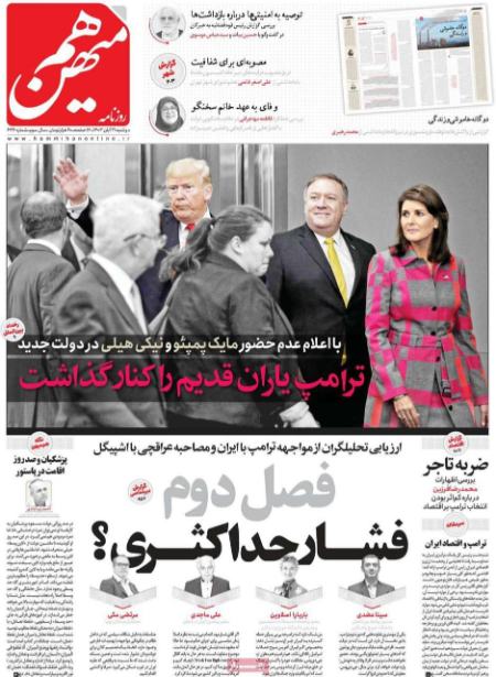 تیتر روزنامه ها،روزنامه های سیاسی و اقتصادی