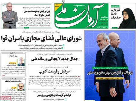 تیتر روزنامه ها،روزنامه های سیاسی و اقتصادی