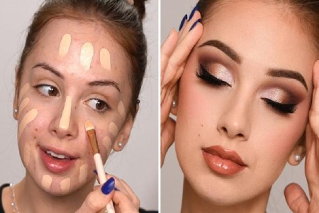 تکنیک های آرایش صورت کشیده و لاغر