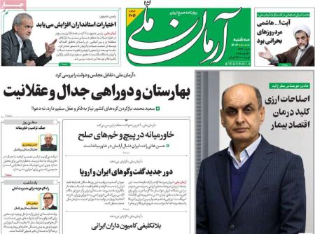تیتر روزنامه ها،روزنامه های سیاسی و اقتصادی