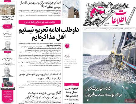 تیتر روزنامه ها،روزنامه های سیاسی و اقتصادی