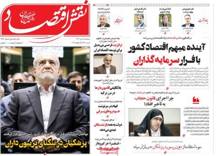 تیتر روزنامه ها،روزنامه های سیاسی و اقتصادی