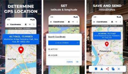 اپلیکیشن GPS Coordinates Locator Map اپلیکیشن GPS Coordinates Locator Map