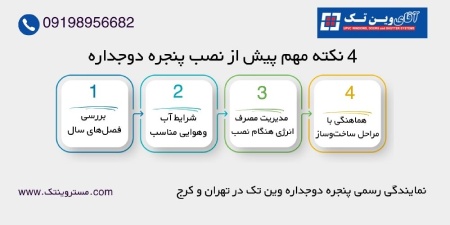 نکات مهم پیش از نصب پنجره دوجداره نکات مهم پیش از نصب پنجره دوجداره