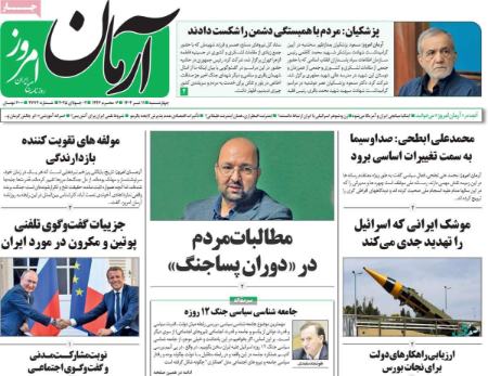 تیتر روزنامه ها،روزنامه های سیاسی و اقتصادی