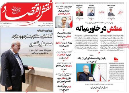تیتر روزنامه ها،روزنامه های سیاسی و اقتصادی