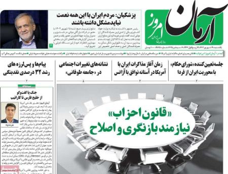 تیتر روزنامه ها،روزنامه های سیاسی و اقتصادی