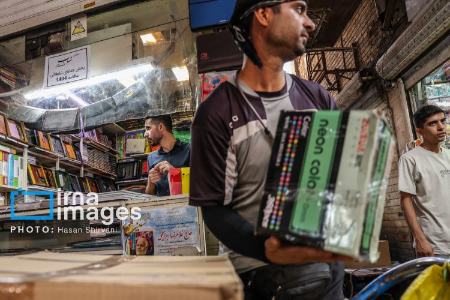 عکس خبری،بازار لوازم التحریر