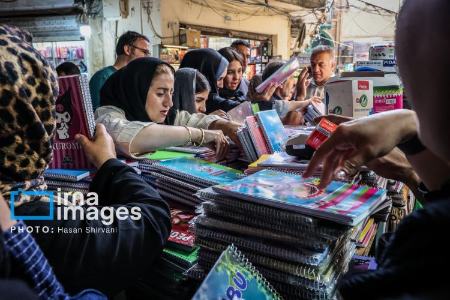 عکس خبری،بازار لوازم التحریر