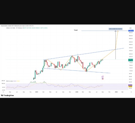 نمودار هفتگی SOL/USD نمودار هفتگی SOL/USD