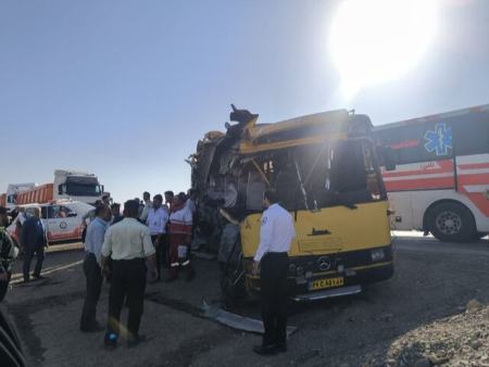 تصادف اتوبوس دانشجویان در سمنان،اخبار حوادث،خبرهای حوادث تصادف اتوبوس دانشجویان در سمنان،اخبار حوادث،خبرهای حوادث
