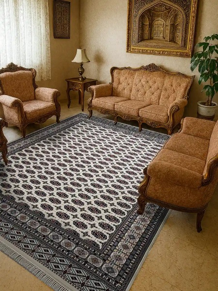 تنوع فرش زمینه کرم در بازار