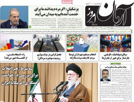 تیتر روزنامه ها،روزنامه های سیاسی و اقتصادی