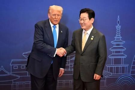 ترامپ و رئیس جمهور کره جنوبی،اخبار بین الملل،خبرهای بین الملل