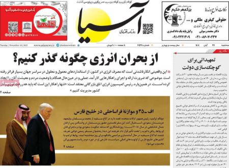 تیتر روزنامه ها،روزنامه های سیاسی و اقتصادی