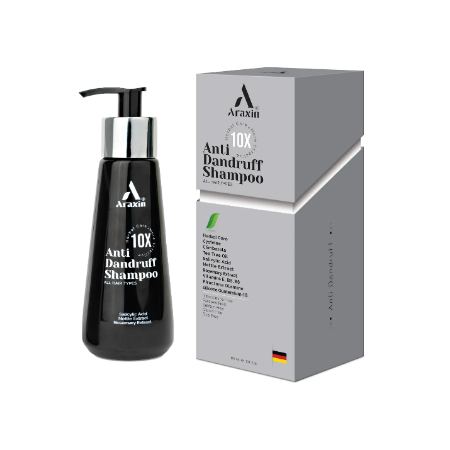 شامپو درمانی ضد شوره و خارش سر گیاهی آراکسین Araxin