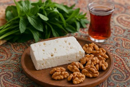 پنیر لیقوان و گردو تازه پنیر لیقوان و گردو تازه