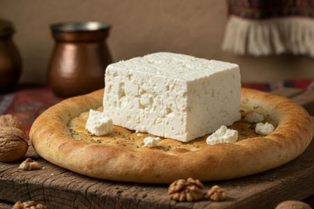 پنیر لیقوان تبریز و نان سبوس دار پنیر لیقوان تبریز و نان سبوس دار