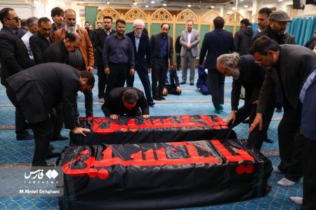 عکس خبری،تشییع پیکر خانواده سقاب اصفهانی