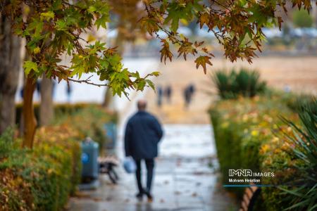 عکس خبری،باران پاییزی در اصفهان