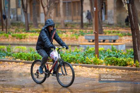 عکس خبری،باران پاییزی در اصفهان