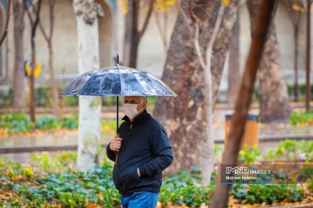 عکس خبری،باران پاییزی در اصفهان
