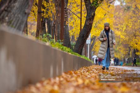 عکس خبری،باران پاییزی در اصفهان