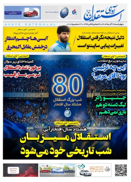 تیتر روزنامه ها،روزنامه های ورزشی