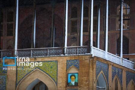 عکس خبری،بارش برف پاییزی در اصفهان