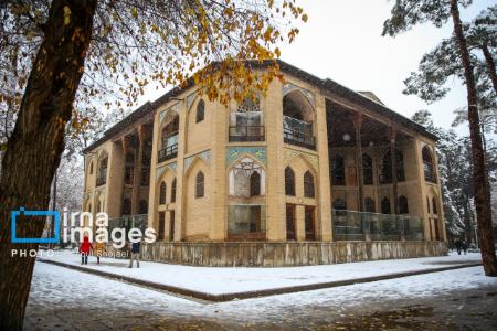 عکس خبری،بارش برف پاییزی در اصفهان