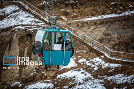 عکس خبری،بارش برف پاییزی در اصفهان