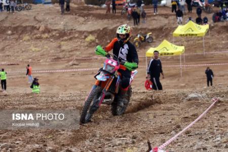 عکس خبری،مسابقات موتورسواری بانوان