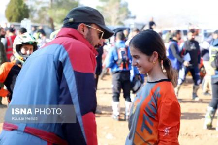 عکس خبری،مسابقات موتورسواری بانوان