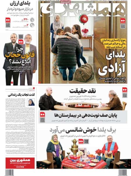 تیتر روزنامه ها،روزنامه های سیاسی و اقتصادی